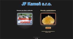 Desktop Screenshot of jfkamen.sk