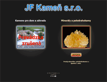 Tablet Screenshot of jfkamen.sk